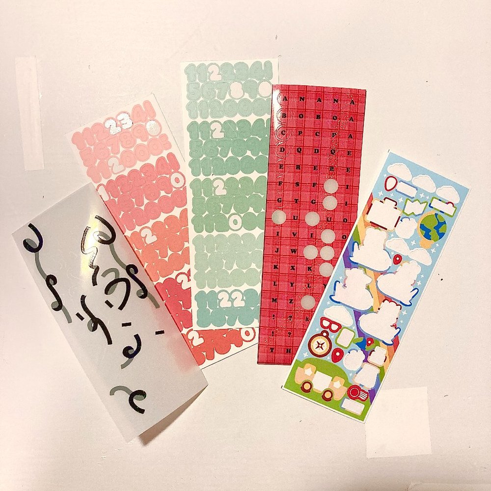 Used Korean Sticker Sheet bundle